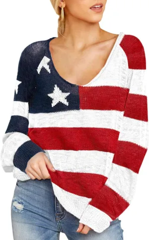 HUUSA Oversized Sweaters for Women Crewneck Tops Knitted Baggy Pullover Sexy See Through Beach Coverups Relaxed Fit