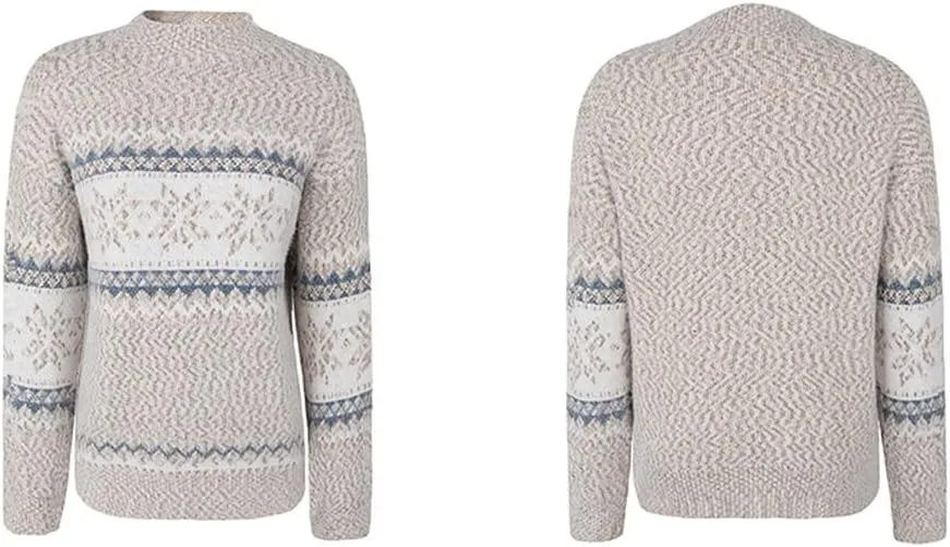 JUNBOON Women’s Casual Leopard Print Knitted Pullover Sweaters Long Sleeve Crew Neck Jumper Tops