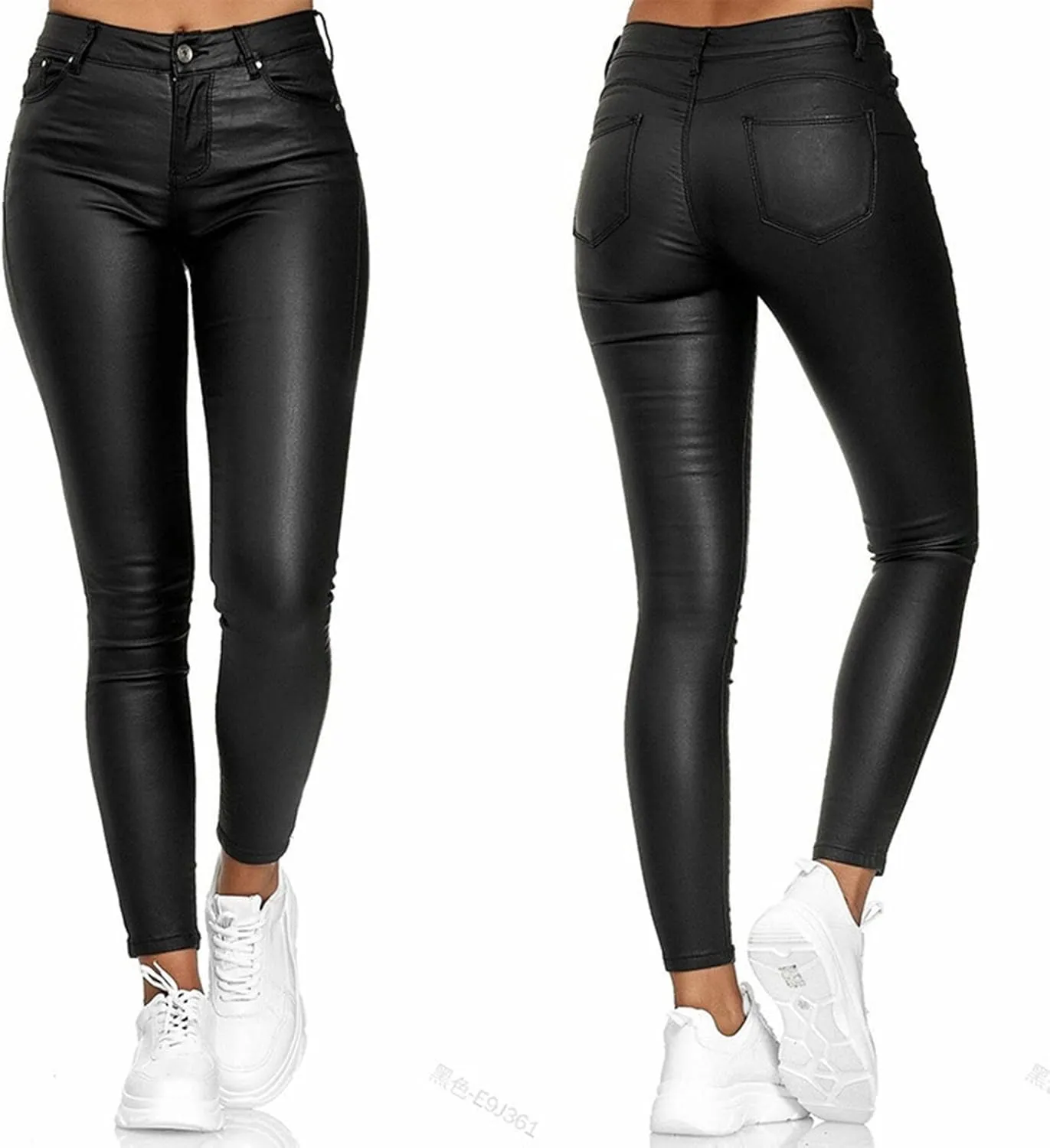 LCMTWX High Waisted Workout Leggings for Women Fitness High Waist Pants Solid Button High Waist Pant Sexy Slim Yoga Womens
