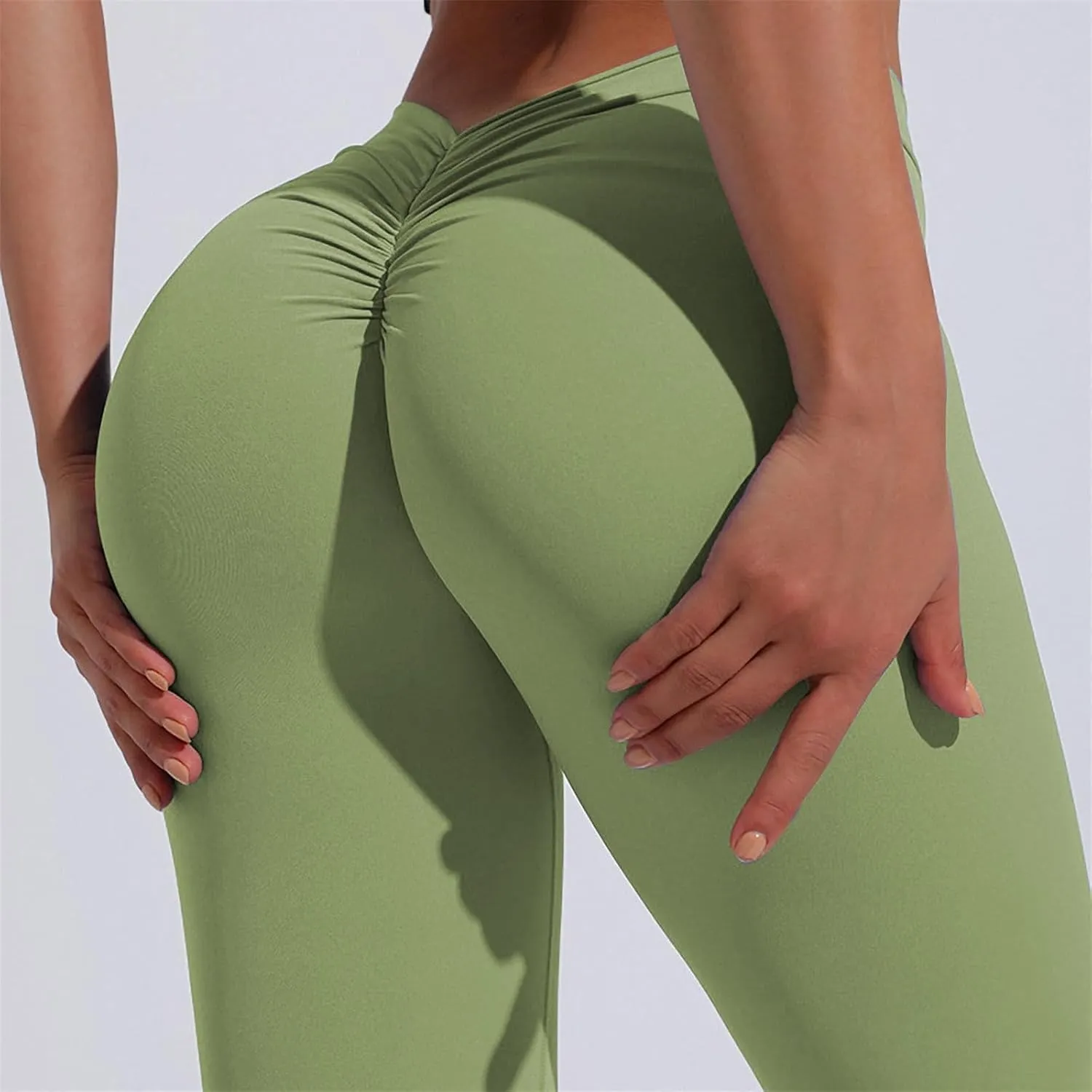 LCMTWX High Waisted Workout Leggings for Women Fitness High Waist Pants Solid Button High Waist Pant Sexy Slim Yoga Womens