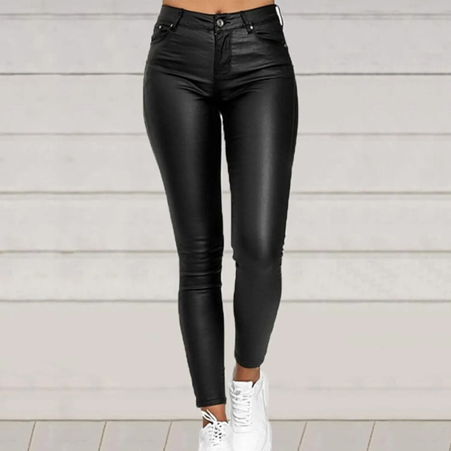 LCMTWX High Waisted Workout Leggings for Women Fitness High Waist Pants Solid Button High Waist Pant Sexy Slim Yoga Womens