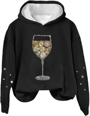 LCMTWX Hooded Sweatshirts for Women Color Loose Long Sleeved Christmas Print Hoodie Plus Size Sweaters Zip Up Hoodie Zip Up H