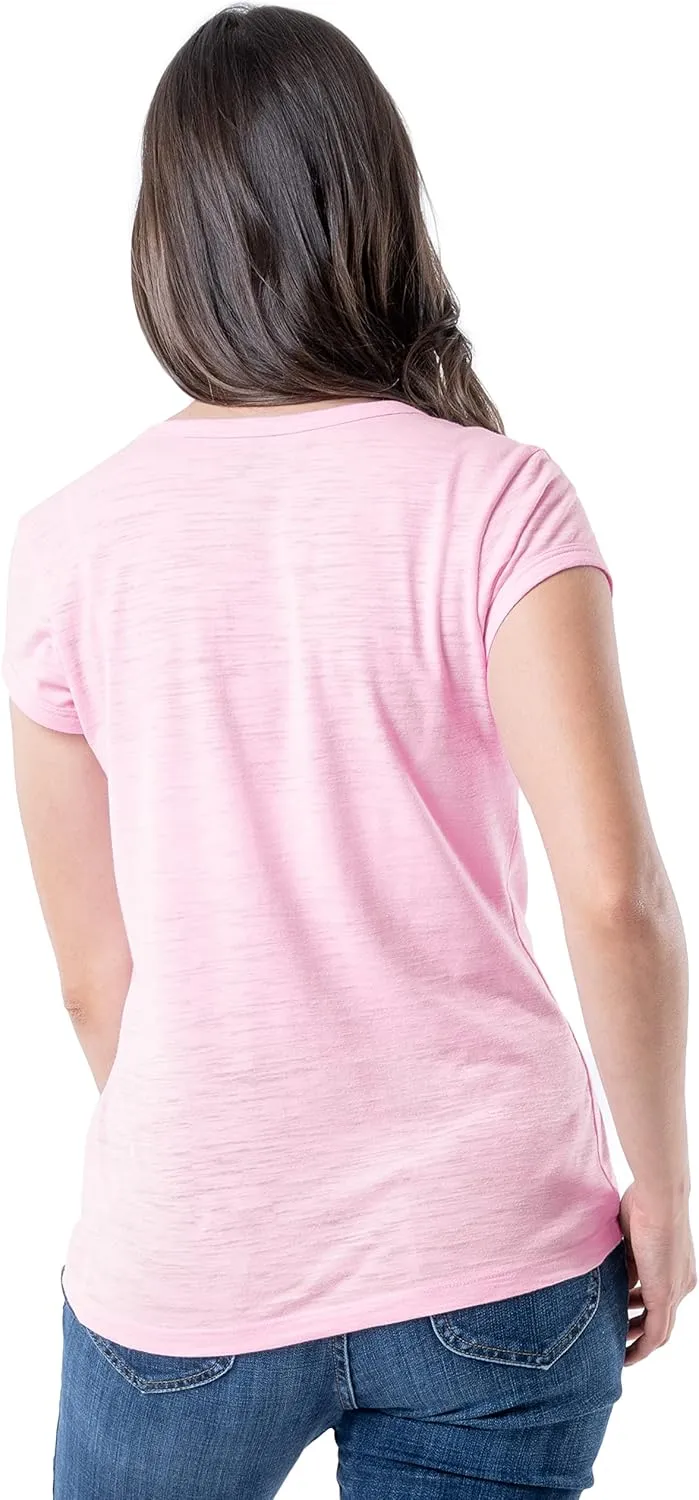Lee Women's Classic Fit Short Sleeve V-Neck T-Shirt