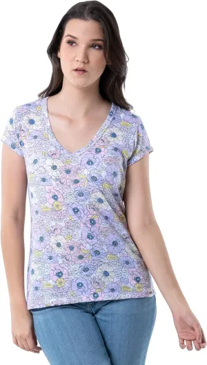 Lee Women's Classic Fit Short Sleeve V-Neck T-Shirt