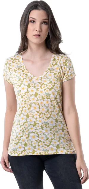 Lee Women's Classic Fit Short Sleeve V-Neck T-Shirt