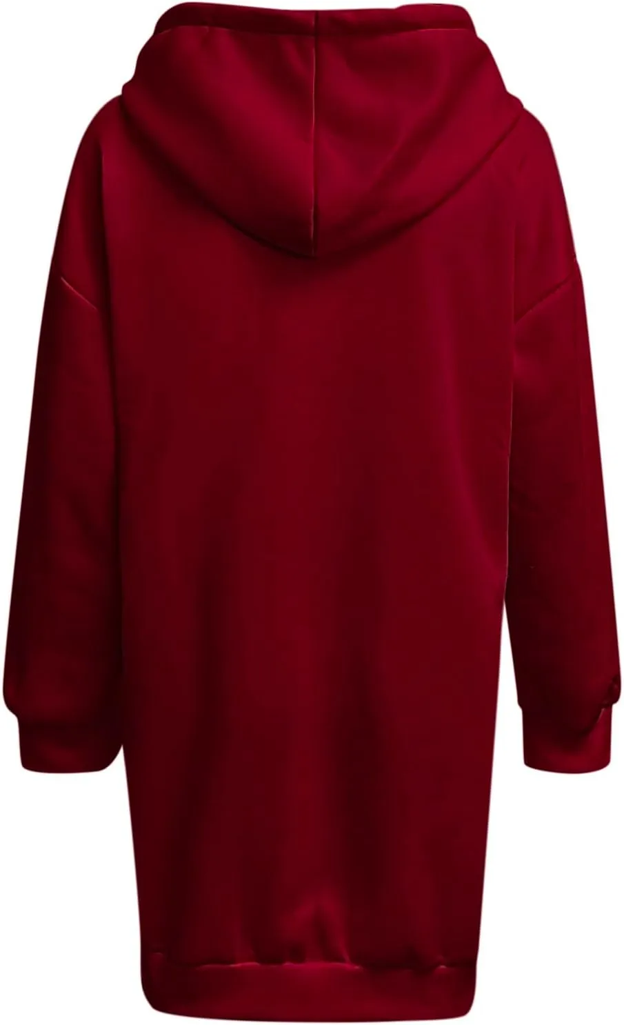 Long Sleeve Hoodies Dress Button Hooded Winter Dresses with Pockets 2024 Fall Trendy Hoodie Sweatshirts Dress