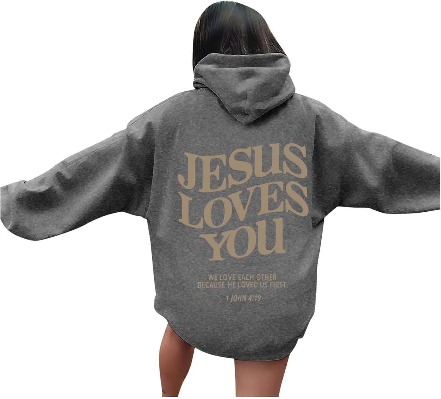 Love Like Jesus Hoodies for Men Women Christian Jesus Gift Long Sleeve Pollover Fashion Comfy Oversized Religious Sweatshirt