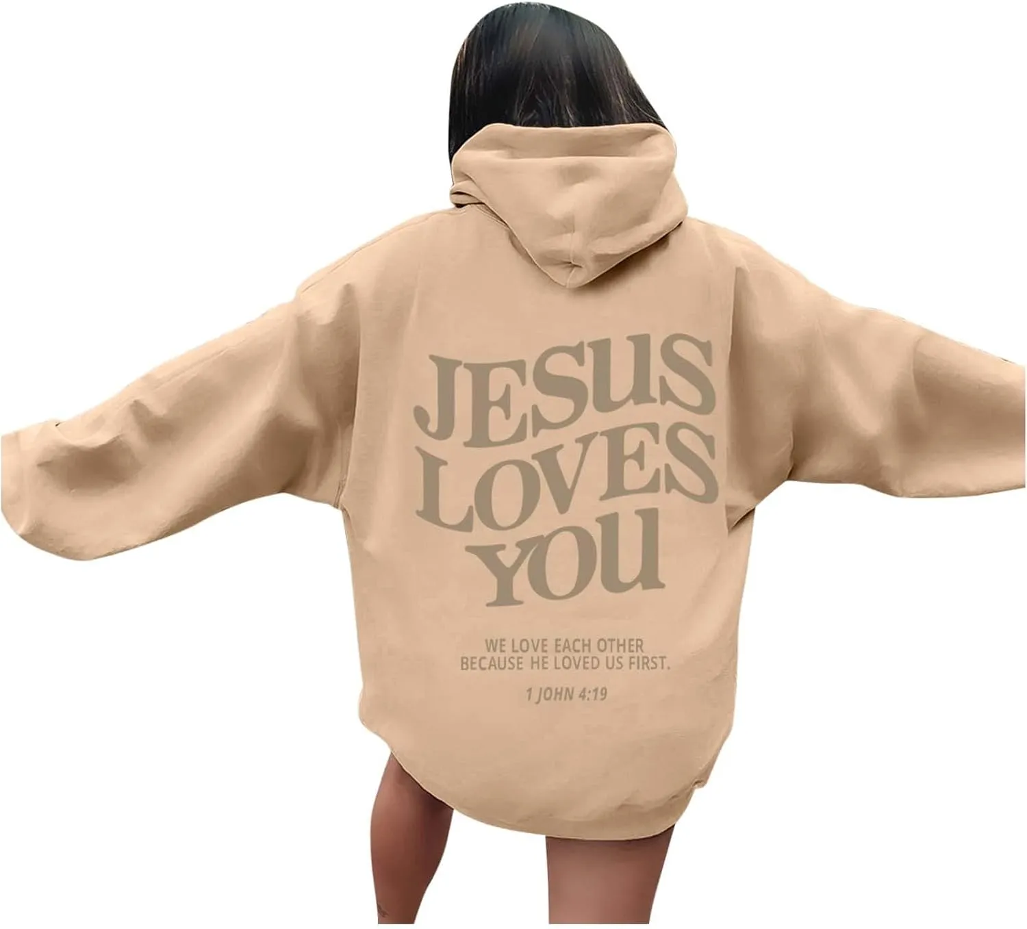 Love Like Jesus Hoodies for Men Women Christian Jesus Gift Long Sleeve Pollover Fashion Comfy Oversized Religious Sweatshirt