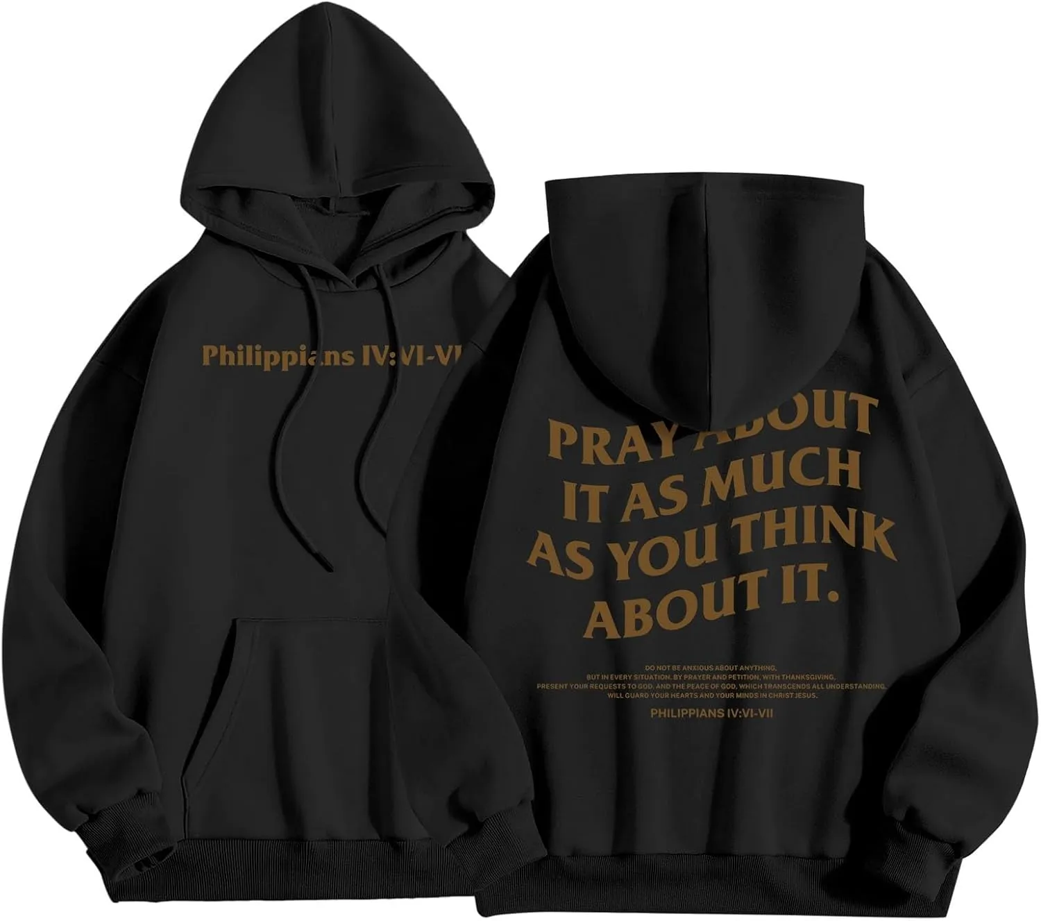 Love Never Falls Christian Oversize Hoodies for Women Drop Shoulder Long Sleeve Pullover Top with Pockets Fall Fleece Graphic
