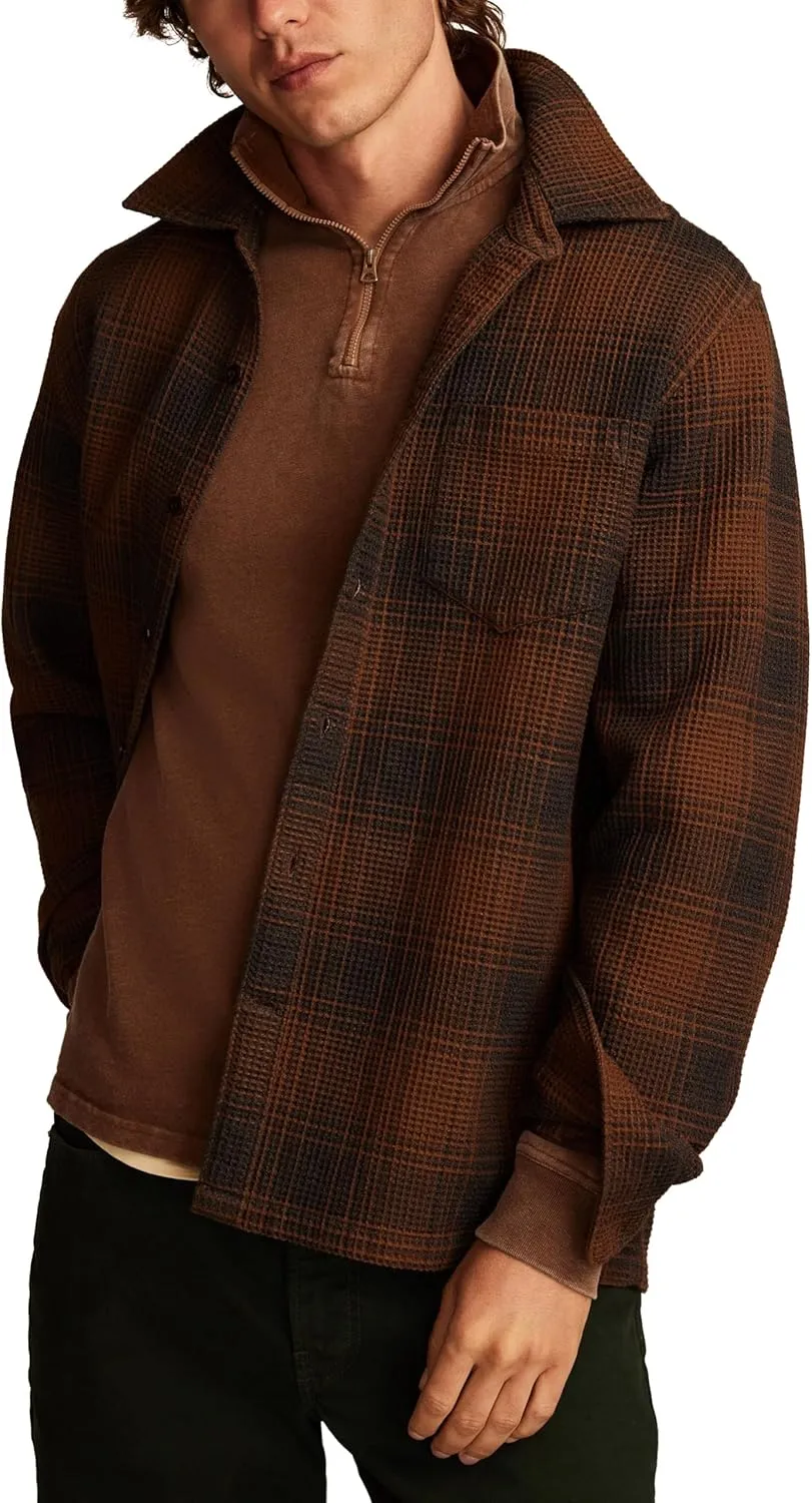 Lucky Brand Men's Weekend Slub Half Zip Mock