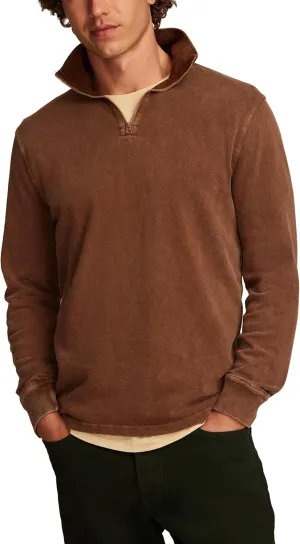 Lucky Brand Men's Weekend Slub Half Zip Mock