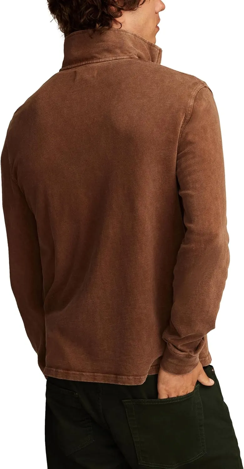 Lucky Brand Men's Weekend Slub Half Zip Mock