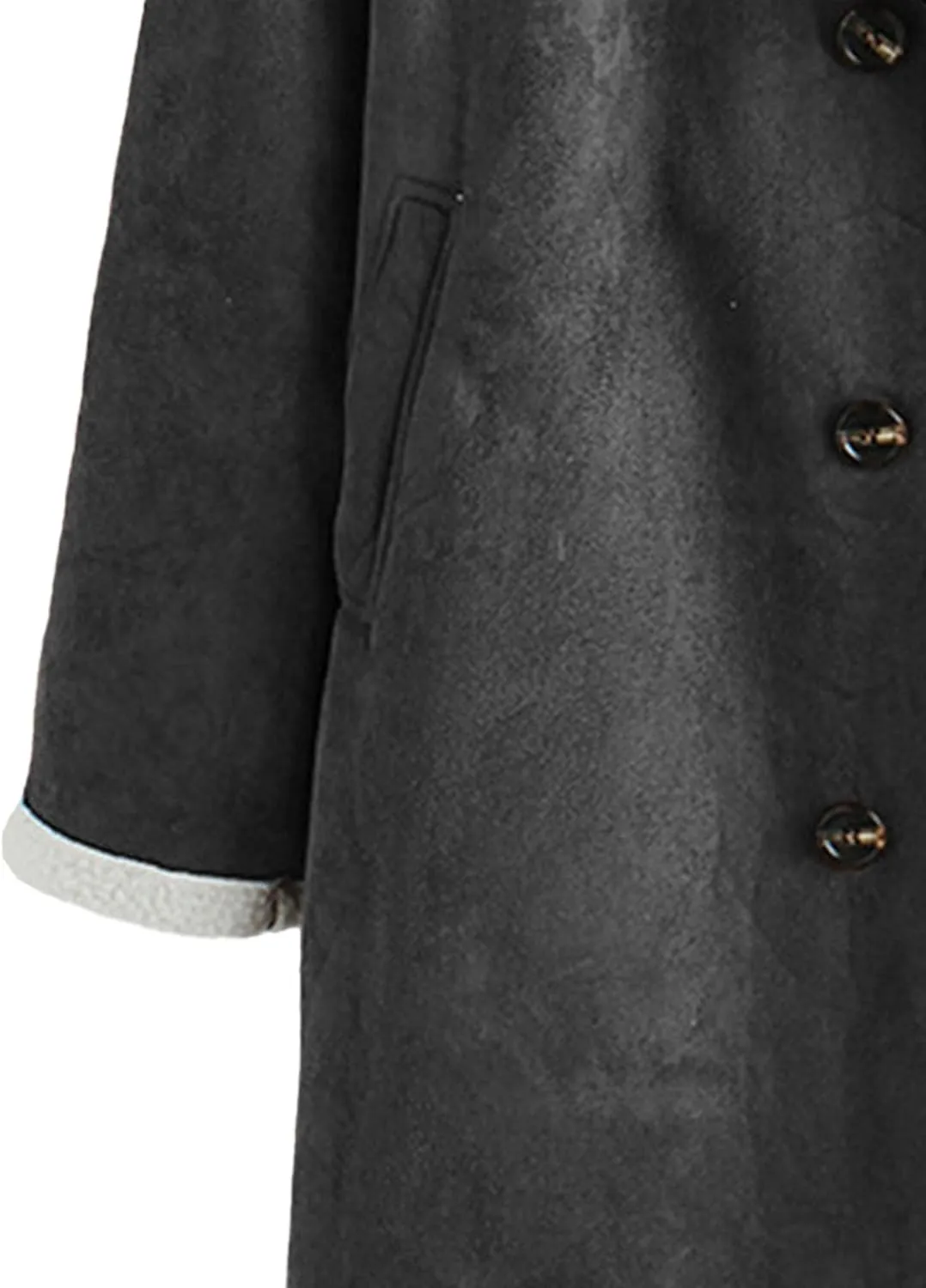 Maiyifu-GJ Mens Sherpa Lined PU Leather Coats Fur Collar Motorcycle Jackets Winter Windbreaker Trench Overcoat