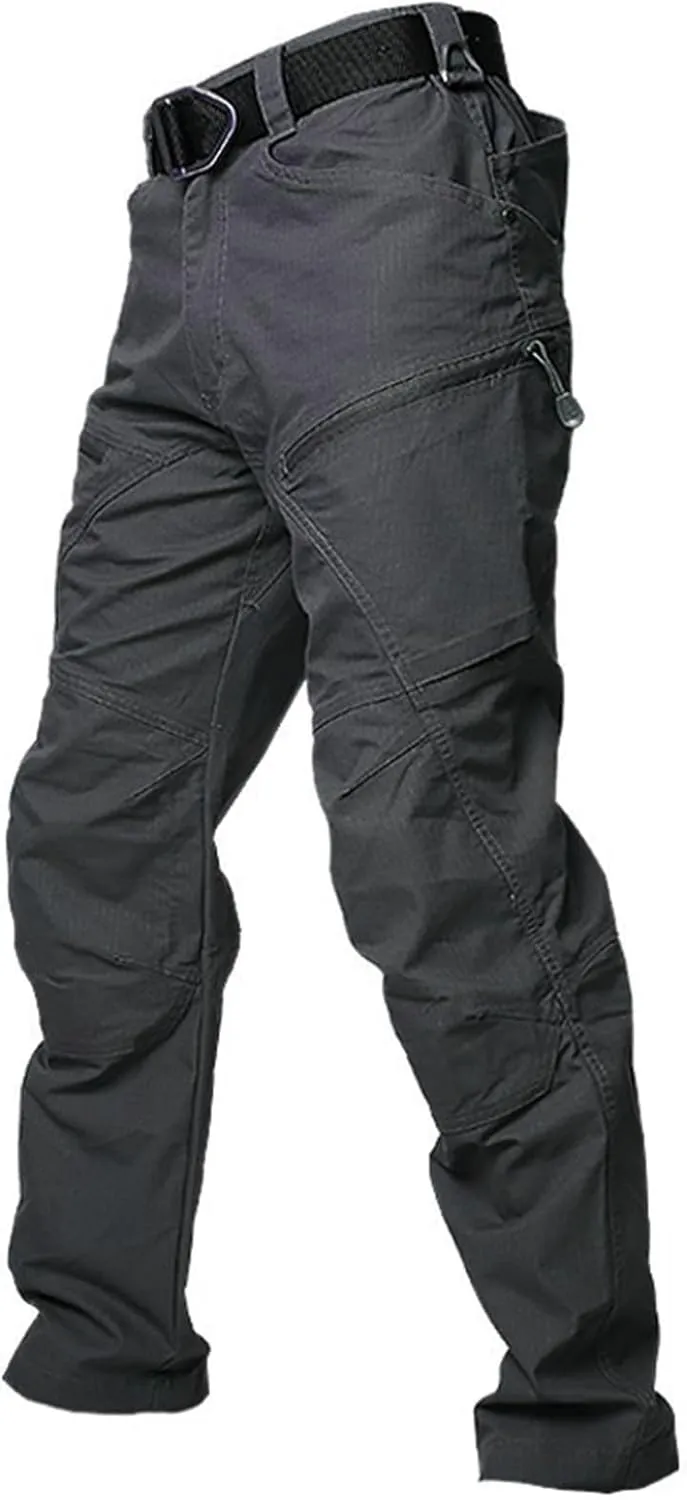 Men Cargo Pants, Tactical Pants, Baggy Outdoor Waterproof Hiking Work Pants Stretch Multi Pockets Lightweight Classic