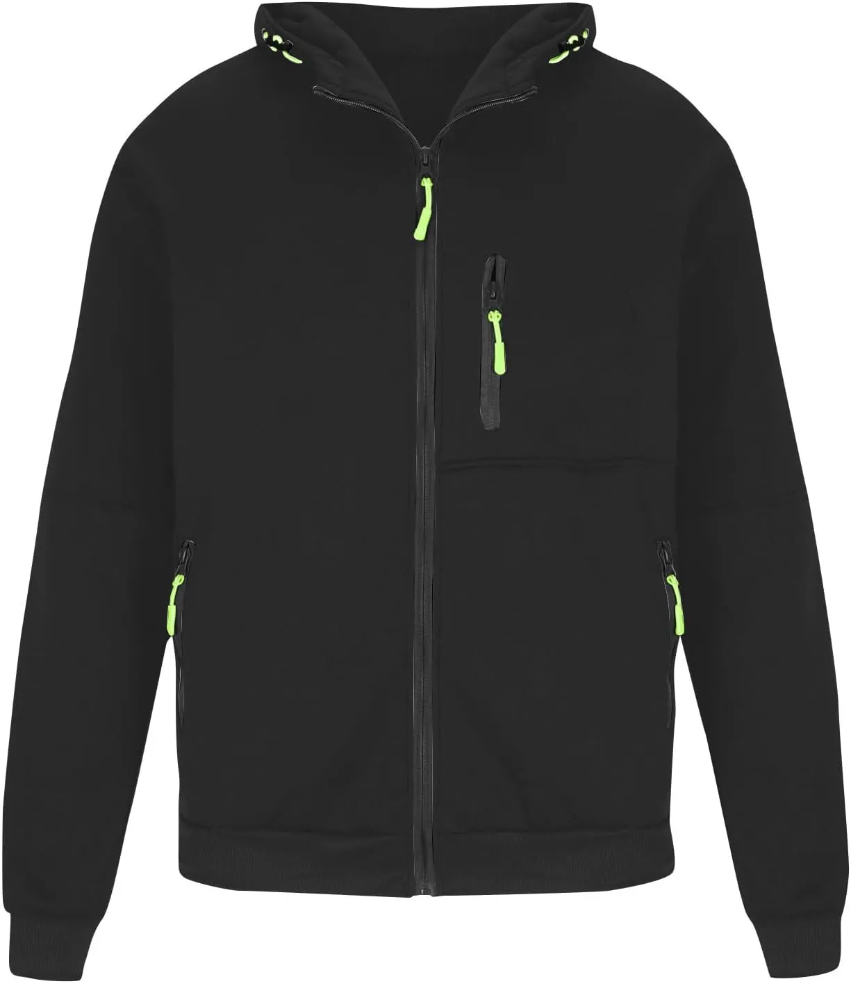 Men Zip Up Hoodie Big and Tall Thermal Sweatshirt Winter Personalized Sweater
