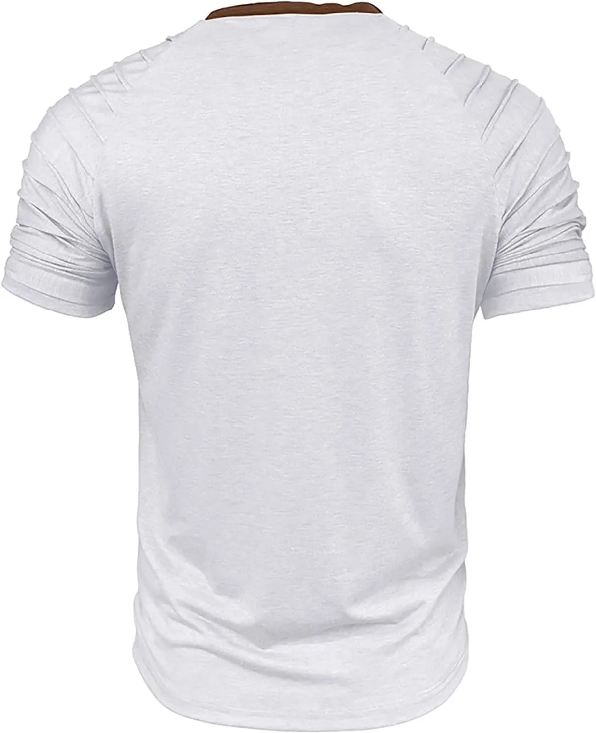 Men's Casual Henley T-Shirt Cotton Short Sleeve Shirt Soft Comfy Lightweight Breathable Summer Tops Everyday Wear