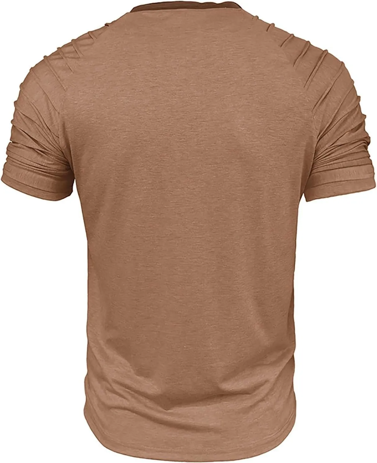 Men's Casual Henley T-Shirt Cotton Short Sleeve Shirt Soft Comfy Lightweight Breathable Summer Tops Everyday Wear