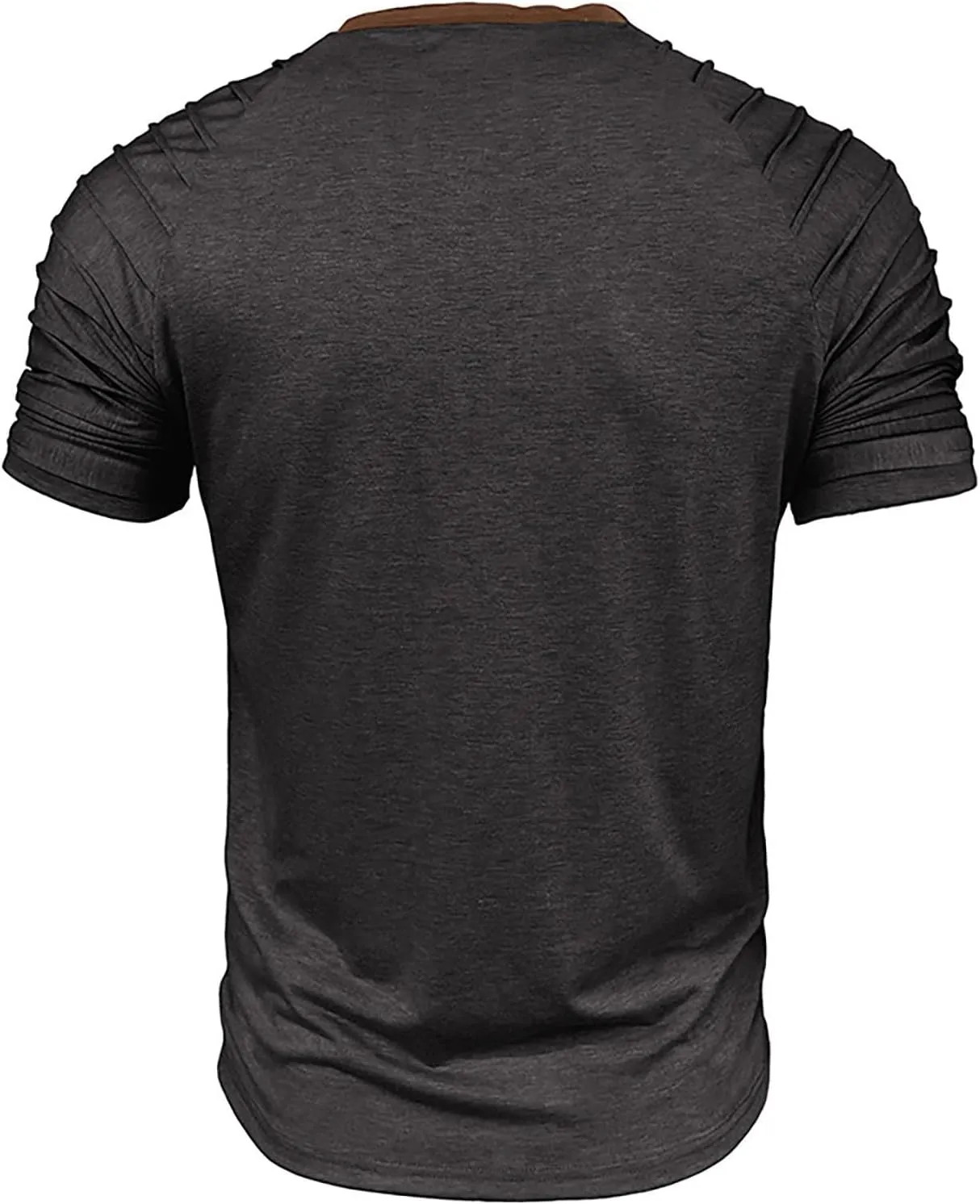 Men's Casual Henley T-Shirt Cotton Short Sleeve Shirt Soft Comfy Lightweight Breathable Summer Tops Everyday Wear