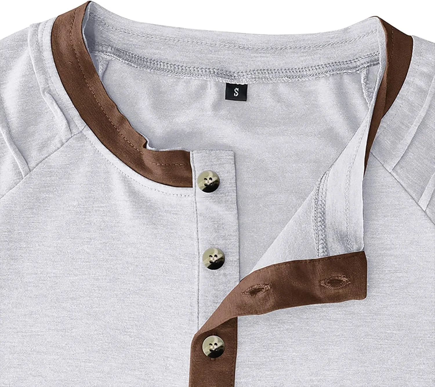 Men's Casual Henley T-Shirt Cotton Short Sleeve Shirt Soft Comfy Lightweight Breathable Summer Tops Everyday Wear