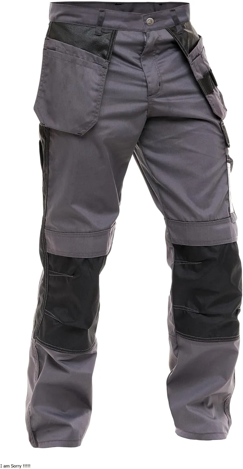 Men's Construction Pants Tactical Field Pants Multi-Pocket Carpenter Utility Cargo Heavy-Duty Work Pants