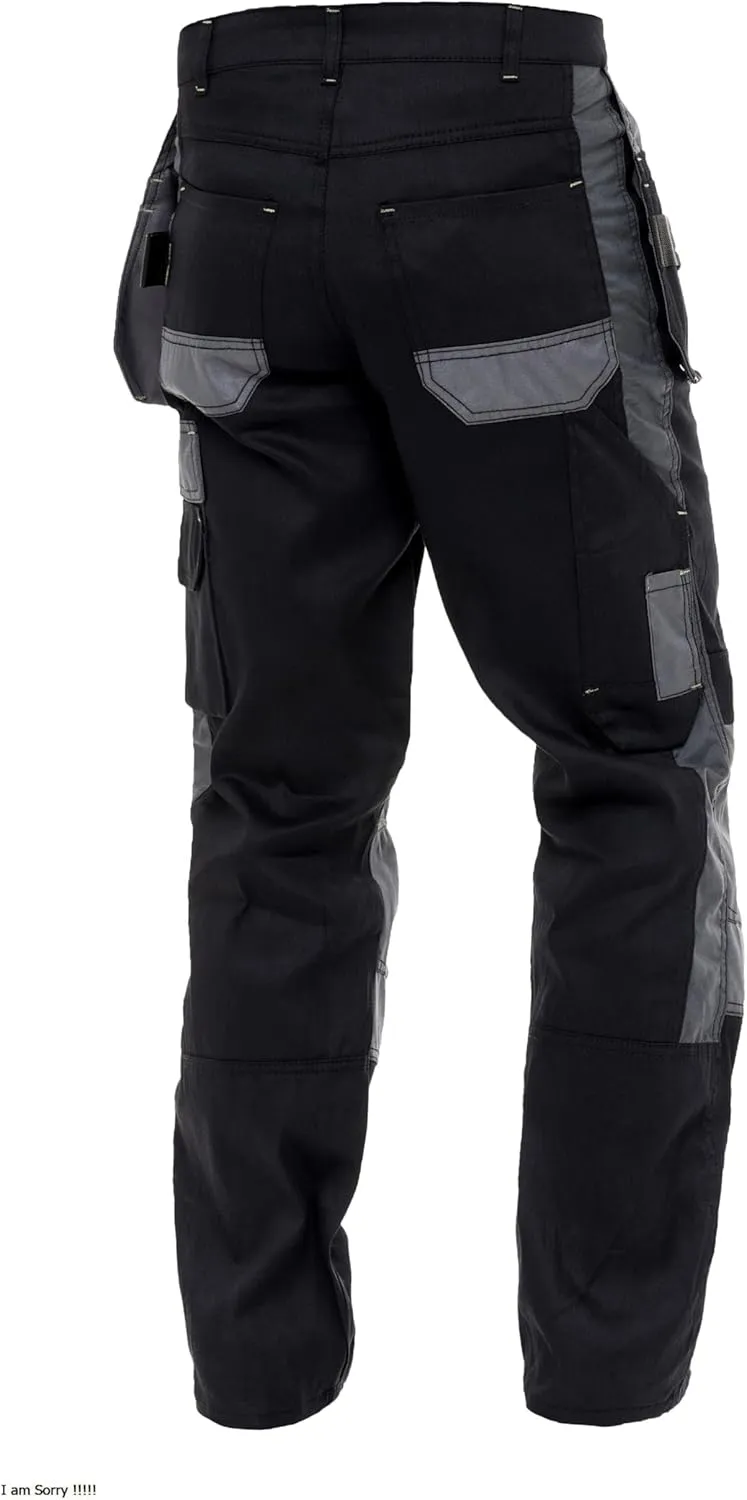 Men's Construction Pants Tactical Field Pants Multi-Pocket Carpenter Utility Cargo Heavy-Duty Work Pants