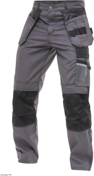 Men's Construction Pants Tactical Field Pants Multi-Pocket Carpenter Utility Cargo Heavy-Duty Work Pants