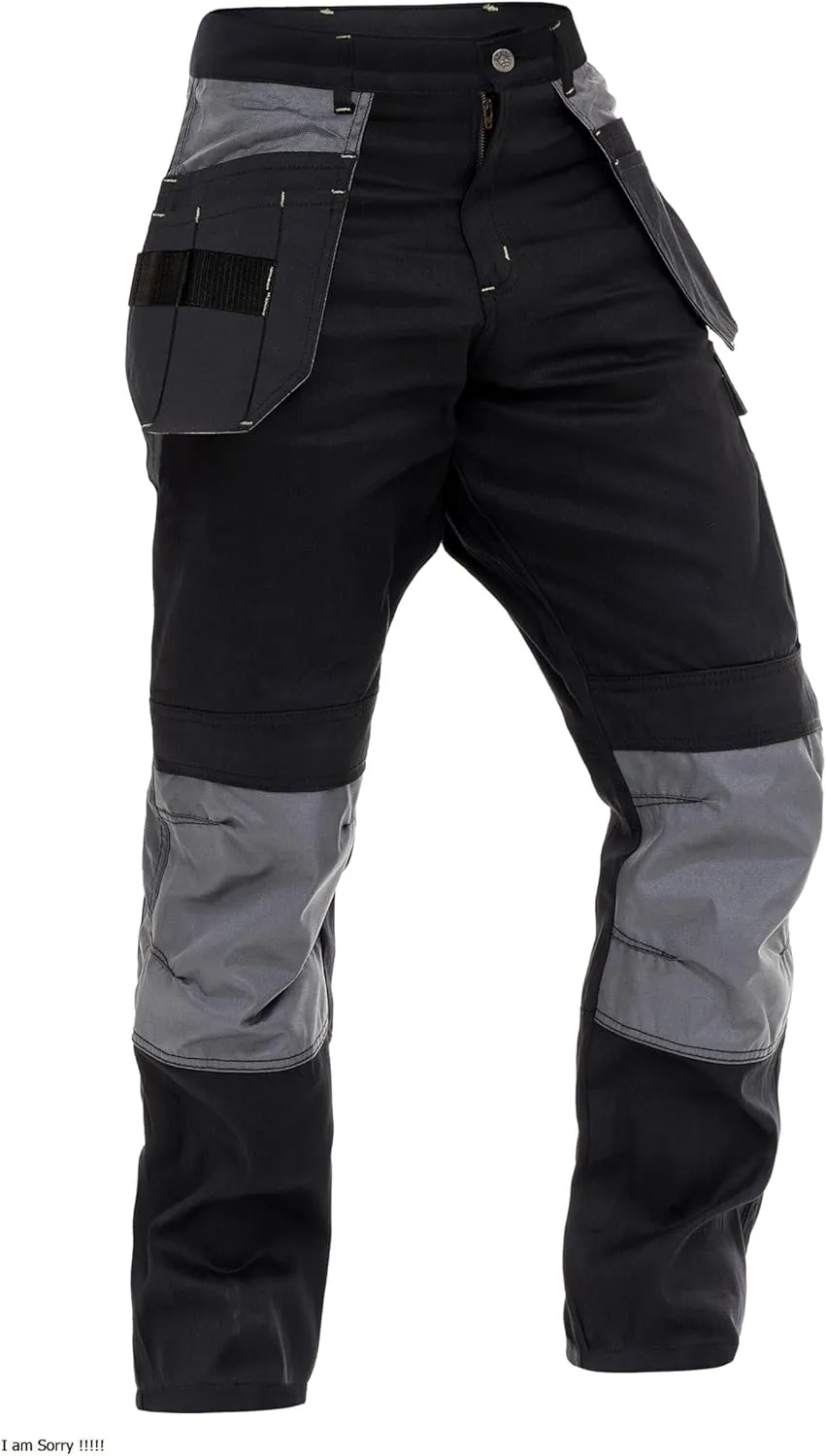 Men's Construction Pants Tactical Field Pants Multi-Pocket Carpenter Utility Cargo Heavy-Duty Work Pants