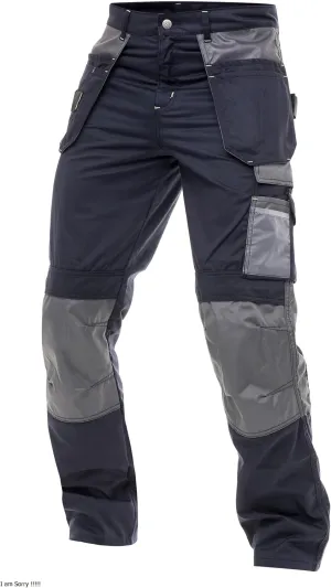 Men's Construction Pants Tactical Field Pants Multi-Pocket Carpenter Utility Cargo Heavy-Duty Work Pants
