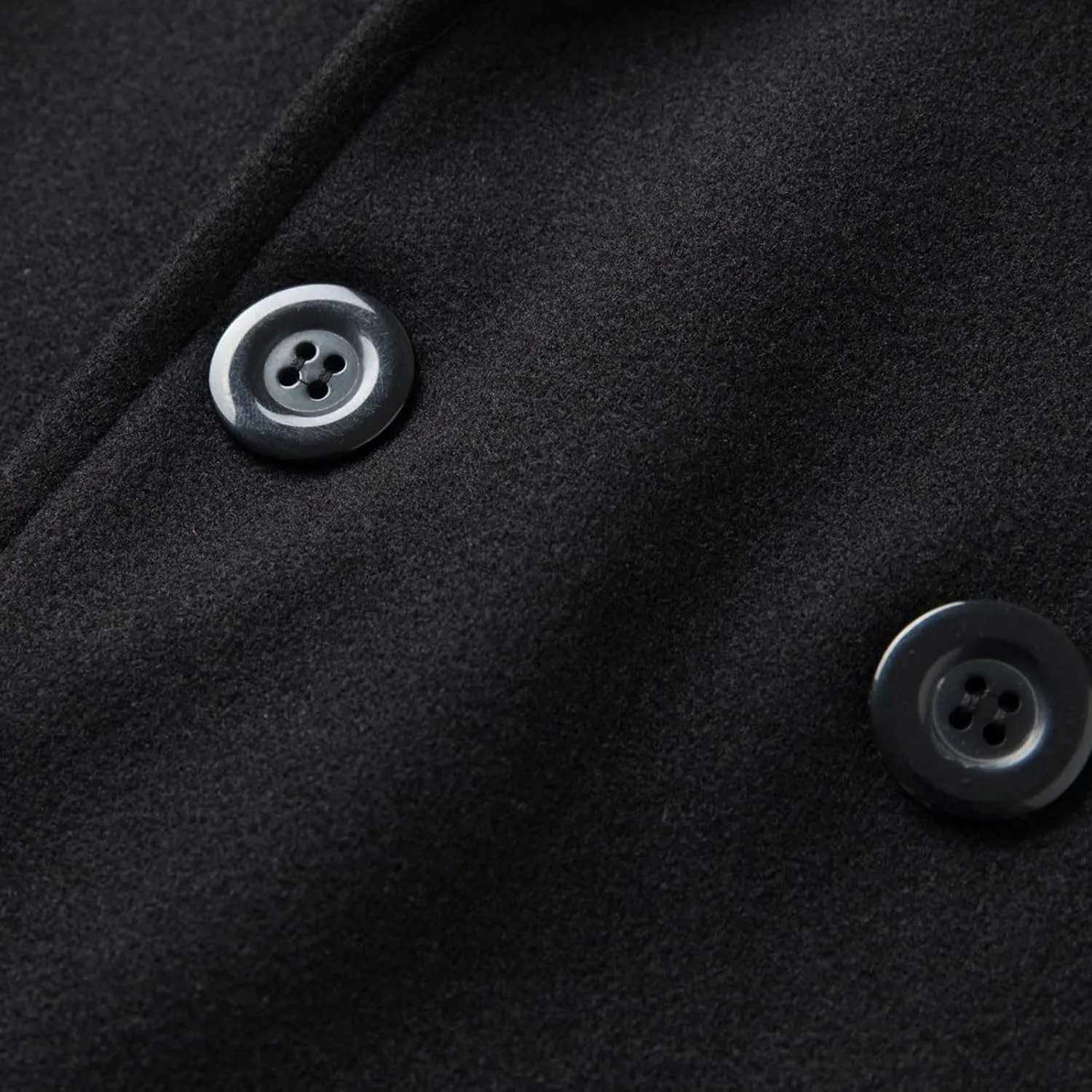 Men's Fall Winter Office Double Breasted Long Dress Wool Coat Overcoat Warm Woolen Casual Lapel Collar Trench Coats