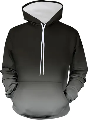 Men's Fashion Hoodies & Sweatshirts Casual Gradient Color Graphic Tee Shirts Long Sleeve Pullover Shirts With Pockets
