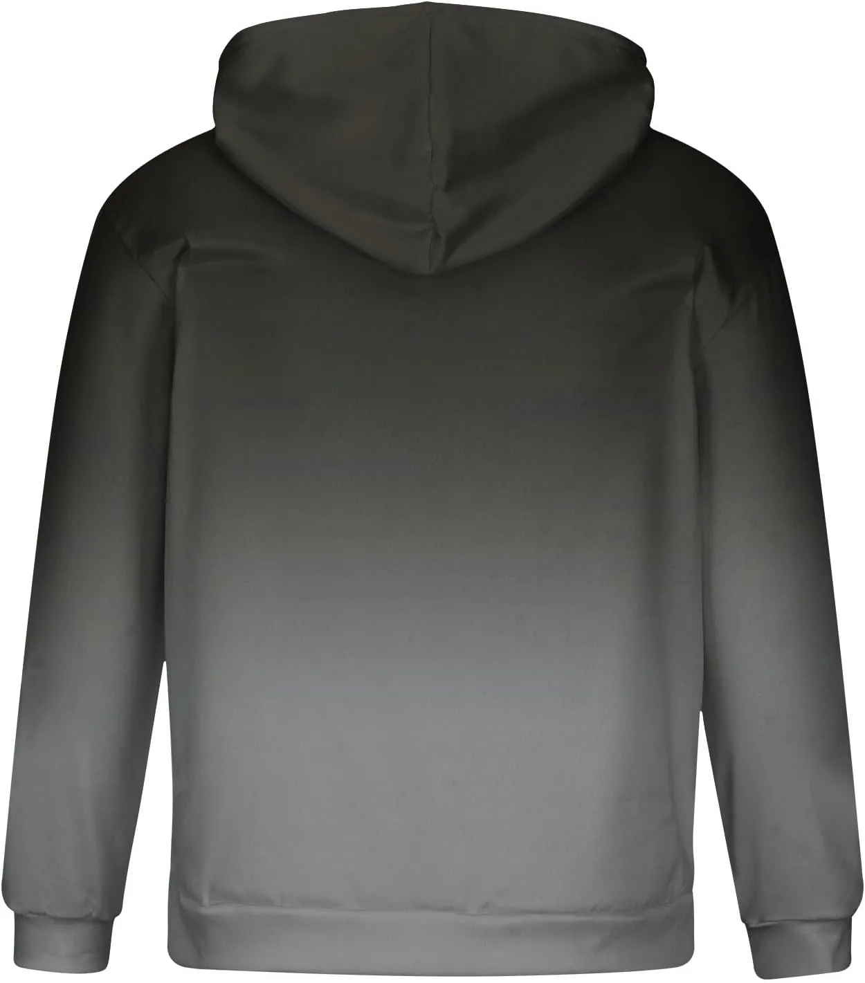 Men's Fashion Hoodies & Sweatshirts Casual Gradient Color Graphic Tee Shirts Long Sleeve Pullover Shirts With Pockets
