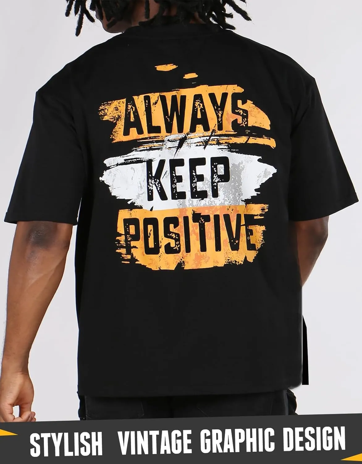Men's Graphic T-Shirts, Cotton Oversized Tshirts for Men, Comfortable & Stylish Casual Tee for Everyday Wear