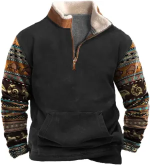 Men's Long Sleeve Sweatshirt Lightweight Vintage Workout Hoodies 2024 Casual Outdoor Sports Sweatshirt with Pockets