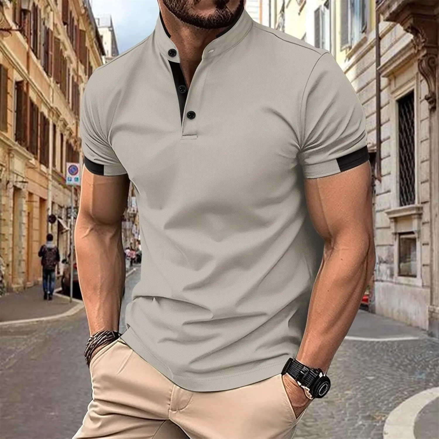 Men's Pique Golf Shirts Moisture Wicking Dry Fit Casual Performance Collared T-Shirts Summer Daily Everyday Tee Shirt