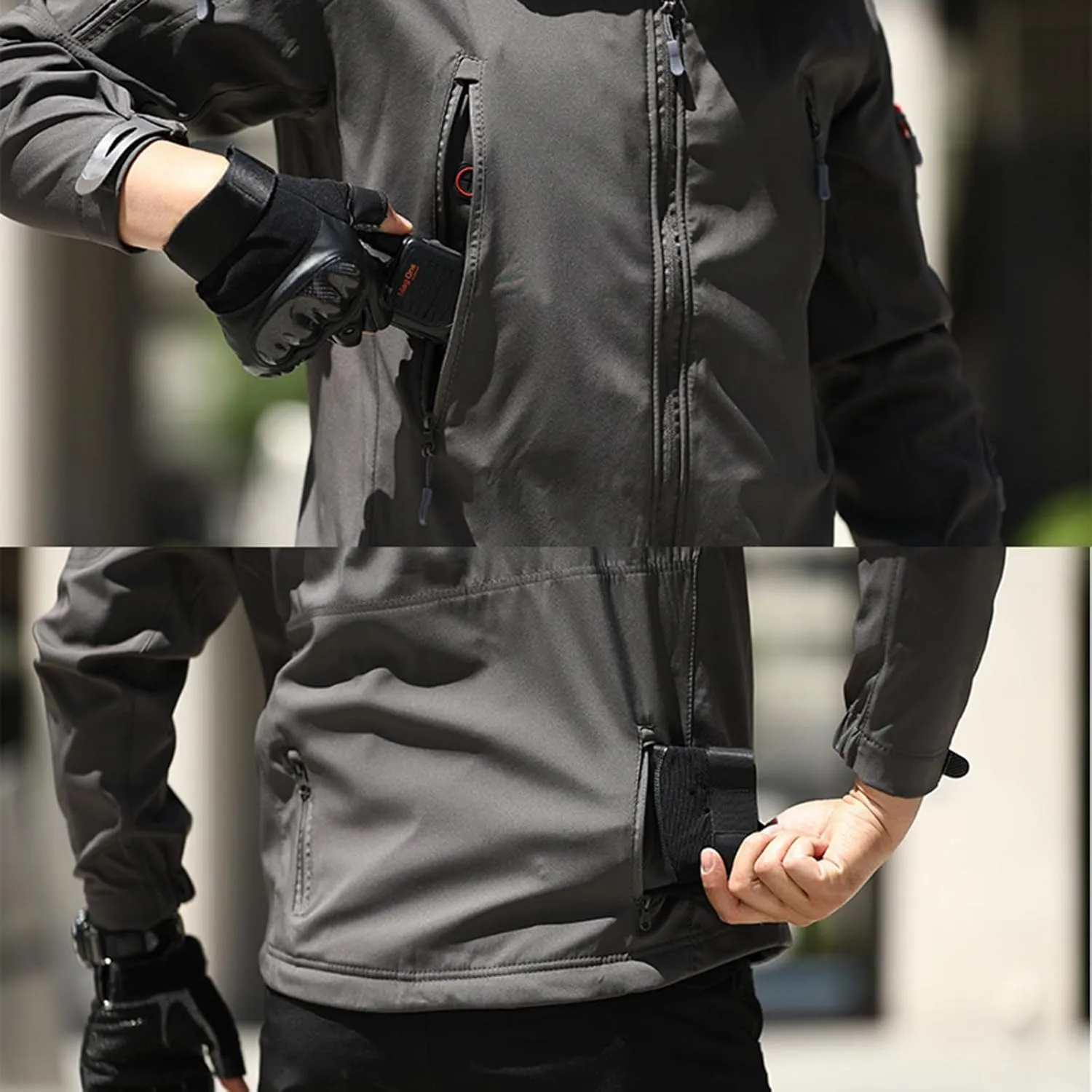 Men's Rain Jackets Waterproof with Hooded Lightweight Windbreaker Outdoor Raincoats for Hiking Running Travel Coats