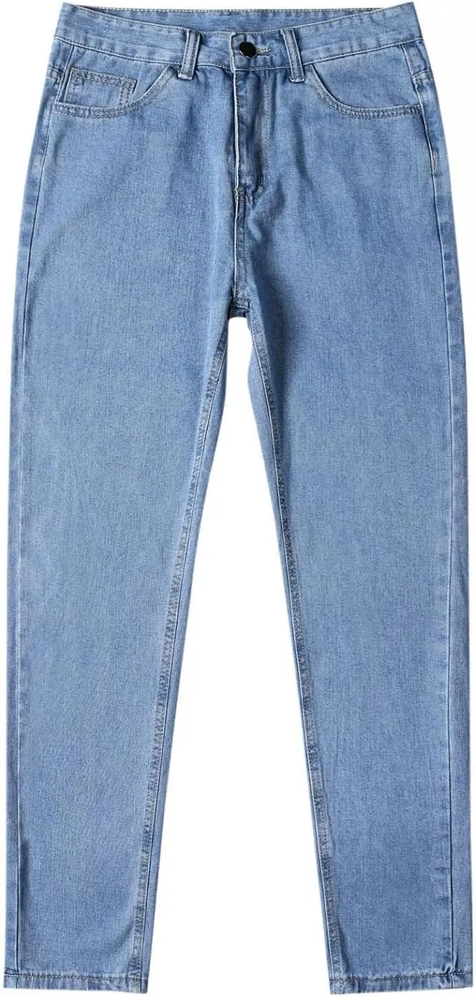 Men's Relaxed Fit Classic Extreme Motion Athletic Taper Hip Hop Pants Streetwear Straight Wide Leg Long Trousers Jean