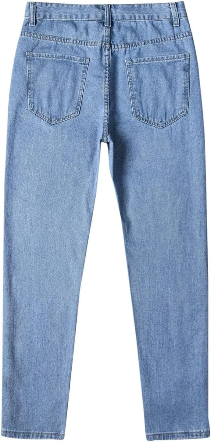 Men's Relaxed Fit Classic Extreme Motion Athletic Taper Hip Hop Pants Streetwear Straight Wide Leg Long Trousers Jean