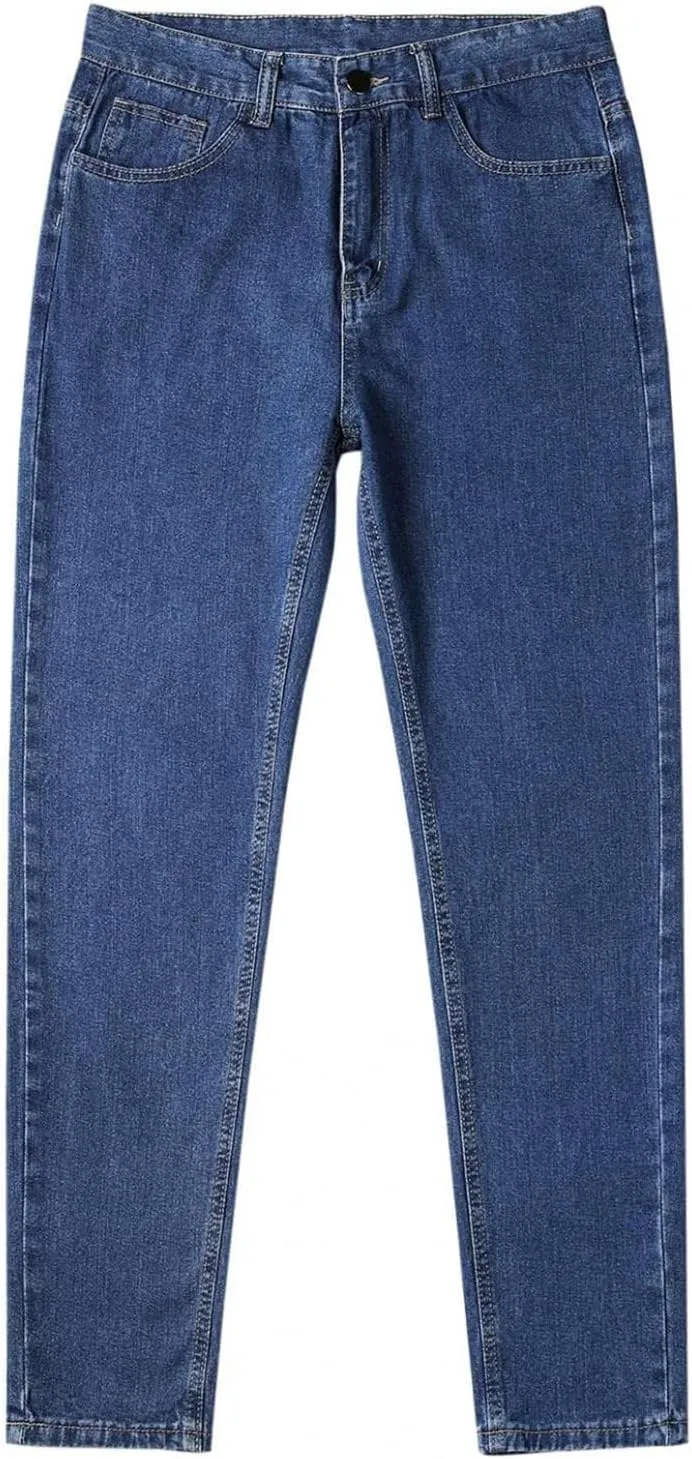 Men's Relaxed Fit Classic Extreme Motion Athletic Taper Hip Hop Pants Streetwear Straight Wide Leg Long Trousers Jean