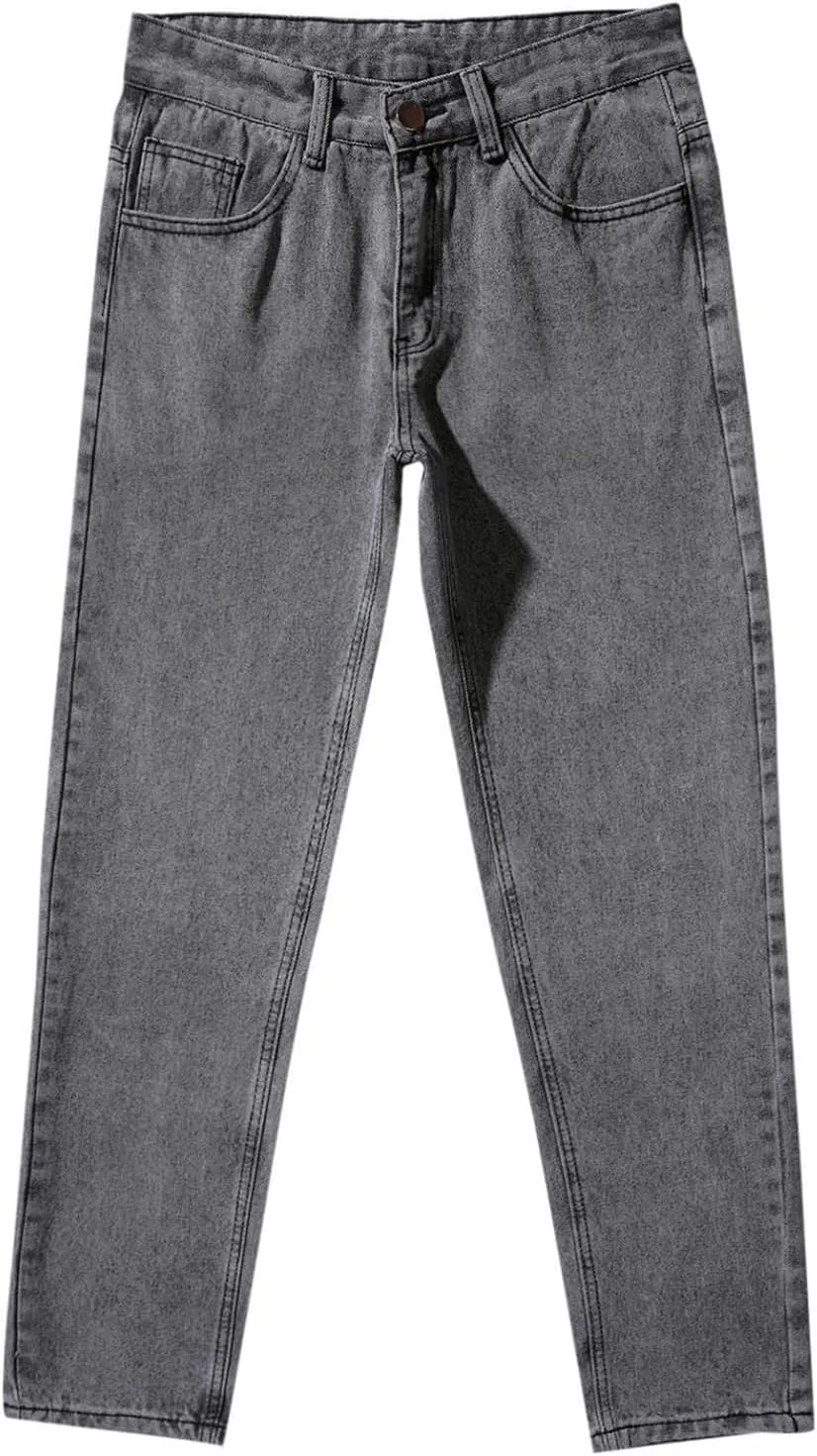 Men's Relaxed Fit Classic Extreme Motion Athletic Taper Hip Hop Pants Streetwear Straight Wide Leg Long Trousers Jean