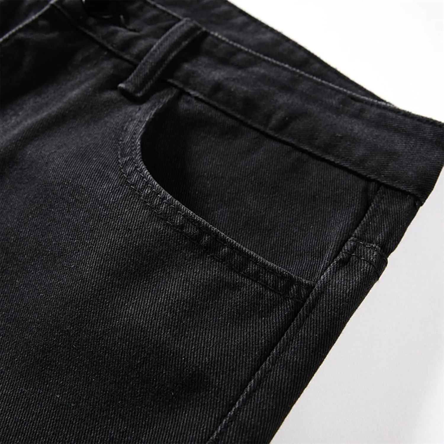 Men's Relaxed Fit Classic Extreme Motion Athletic Taper Hip Hop Pants Streetwear Straight Wide Leg Long Trousers Jean