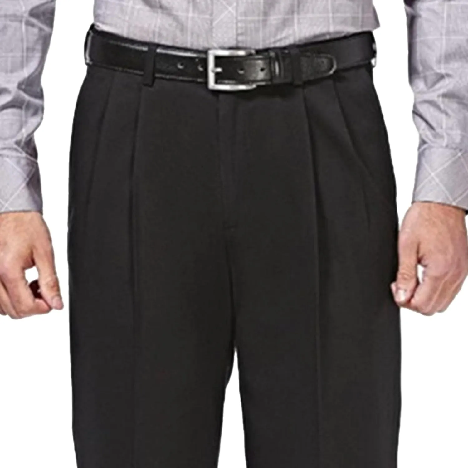 Men's Relaxed Fit Comfort Pants Fashion Business Pleated Suit Pant Casual Simple Straight Leg Trousers