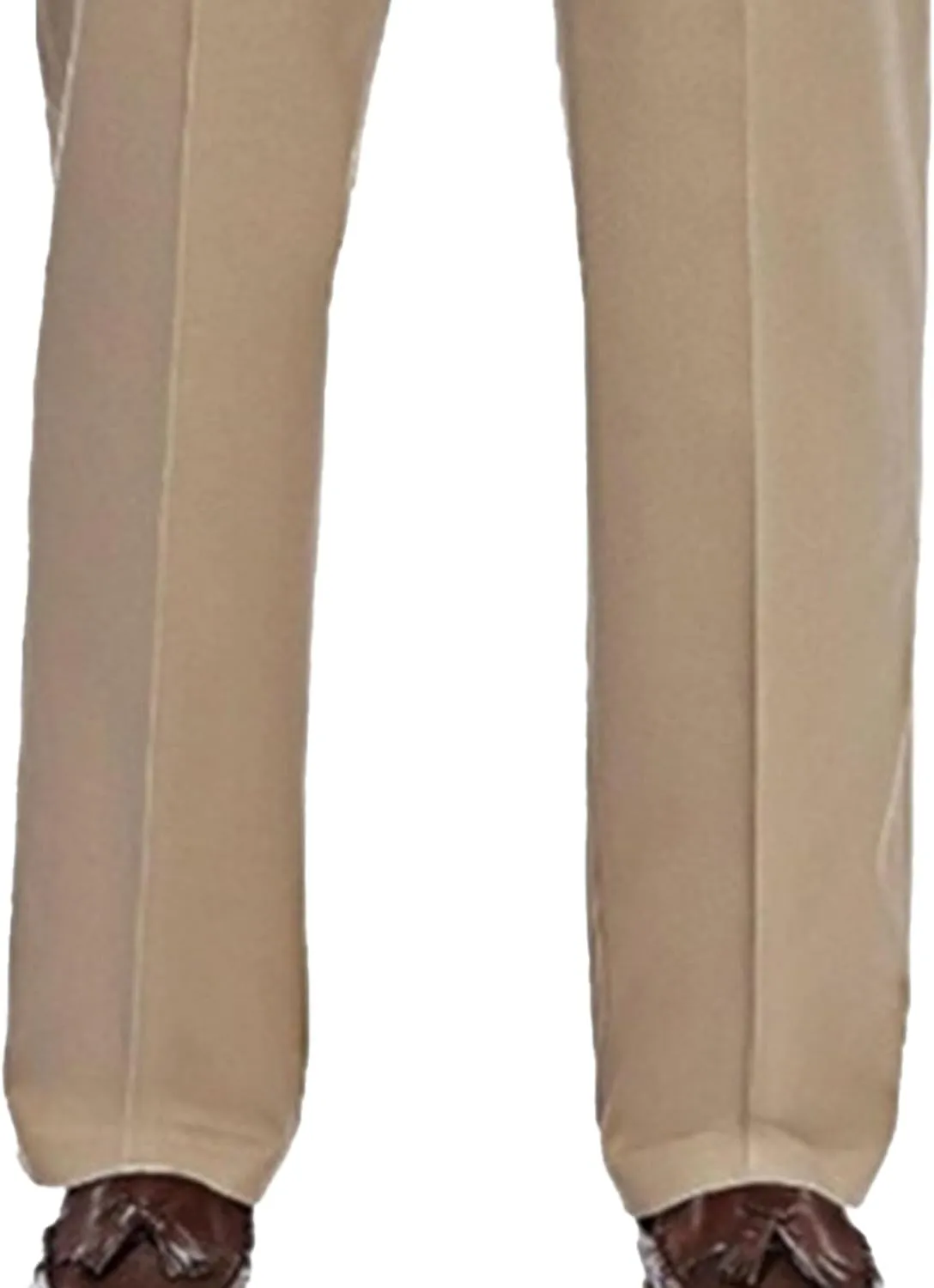 Men's Relaxed Fit Comfort Pants Fashion Business Pleated Suit Pant Casual Simple Straight Leg Trousers