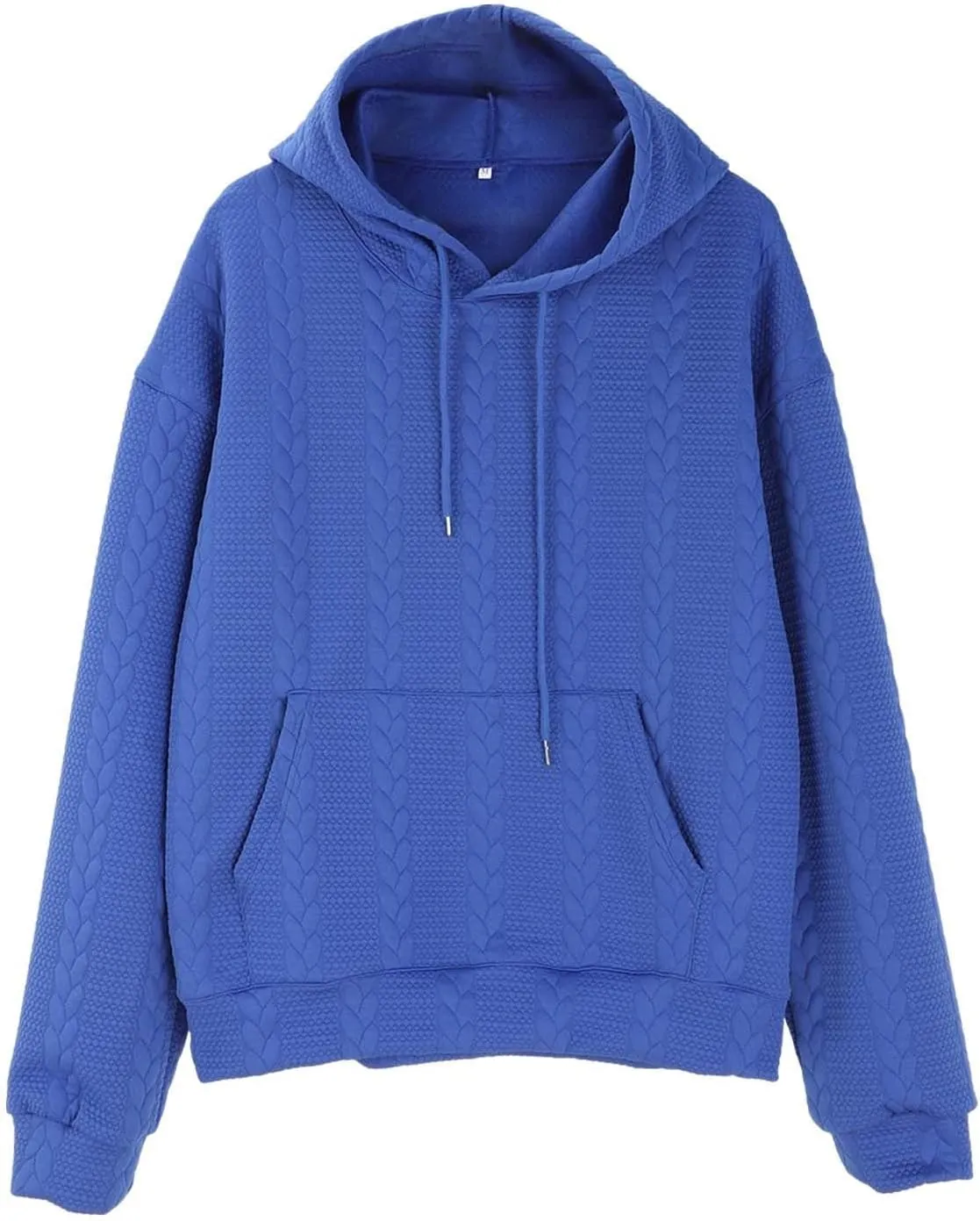Mens Relaxed Fit Knitted Hoodie Hipster Casual Long Sleeve Solid Color Pullover Sweater Lightweight Hooded Sweatshirt