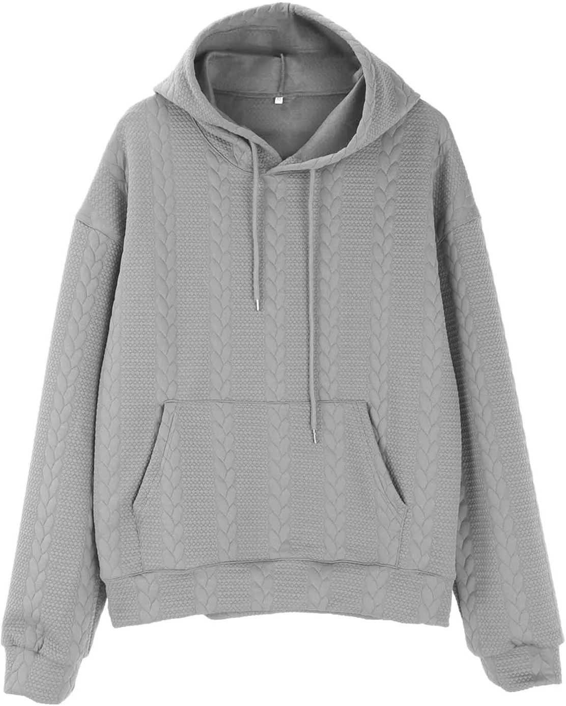 Mens Relaxed Fit Knitted Hoodie Hipster Casual Long Sleeve Solid Color Pullover Sweater Lightweight Hooded Sweatshirt