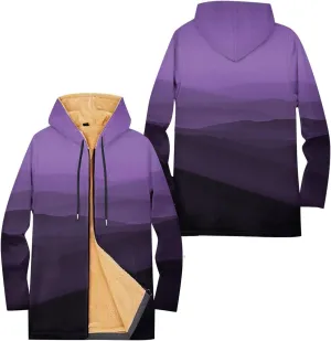 Mens Sherpa Hoodie Zip Up Thermal Warm Hooded Fleece Winter Thick Hoodies
