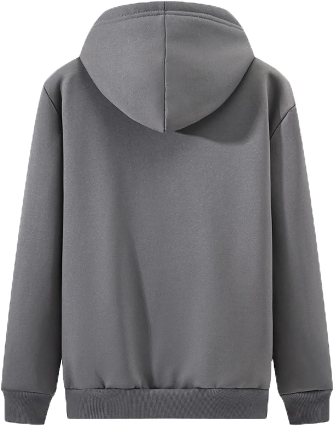 Men's Sweatshirts Hoodies Men‘S Zipper Pullover Long Sleeve Hooded Sweatshirt Tops Blouse Black Hoodie, M-4XL