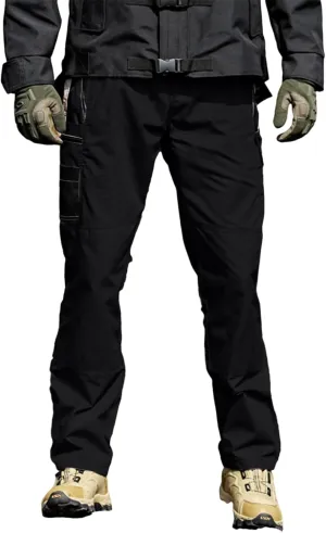 Mens Tactical Pants Ripstop Waterproof Lightweight Cargo Pants Military Carpenter Hunting Trousers with Pockets