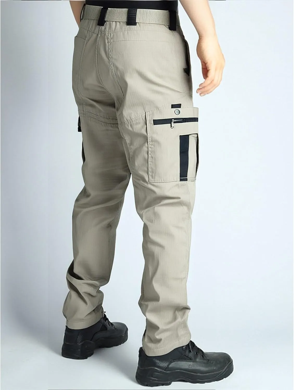 Mens Tactical Pants Ripstop Waterproof Lightweight Cargo Pants Military Carpenter Hunting Trousers with Pockets