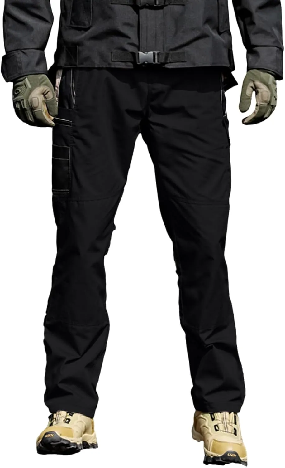 Mens Tactical Pants Ripstop Waterproof Lightweight Cargo Pants Military Carpenter Hunting Trousers with Pockets