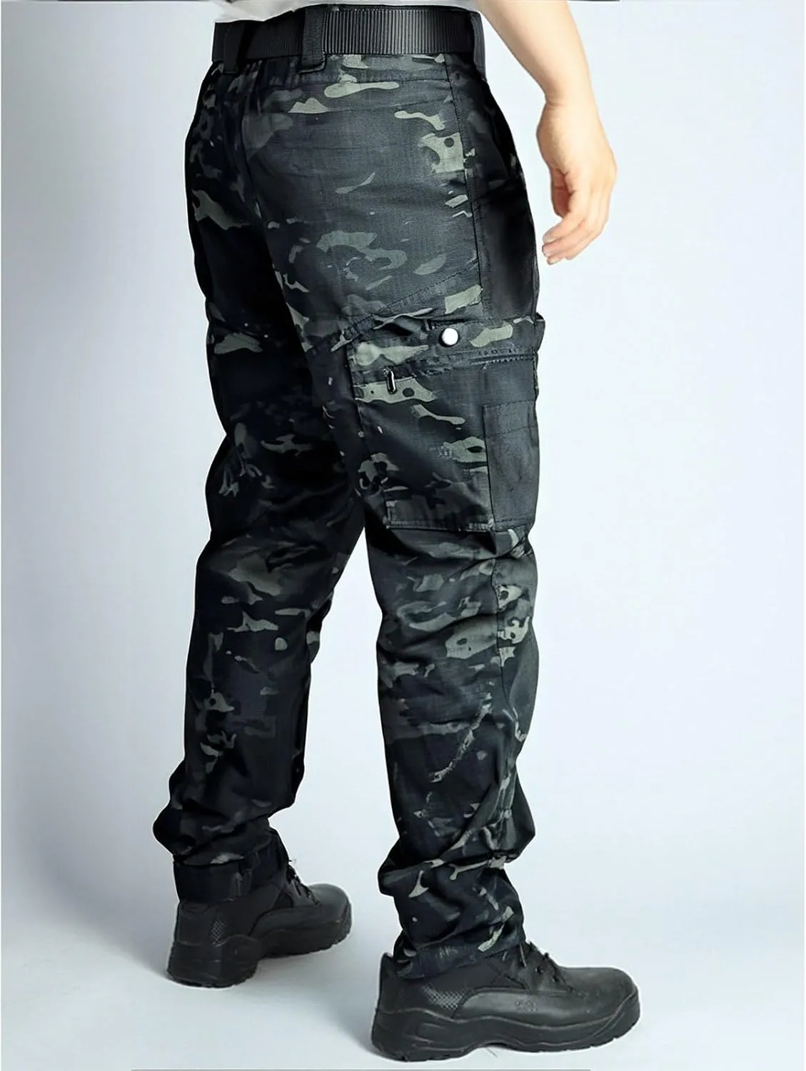 Mens Tactical Pants Ripstop Waterproof Lightweight Cargo Pants Military Carpenter Hunting Trousers with Pockets